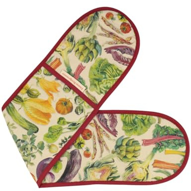 Emma Bridgewater Vegetable Garden Linen Blend Double Oven Glove