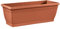 VECA Roxanne Fioriera con Vassoio incluso, Marrone Terracotta, 40x20x18 cm