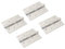 NUZAMAS Lot de 4 charnières pliables en acier inoxydable pour meubles de maison 101 mm x 76 mm x 3 mm