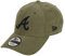 New Era Atlanta Braves MLB League Essential Nylon Green 9Forty Adjustable Cap - One-Size