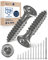 Holzschrauben Torx Schrauben 4x80 Edelstahl V2A rostfrei Spanplattenschrauben für Holz Teilgewinde 4mm stark 80mm lang 100 Stück Edelstahlschrauben Holz A2