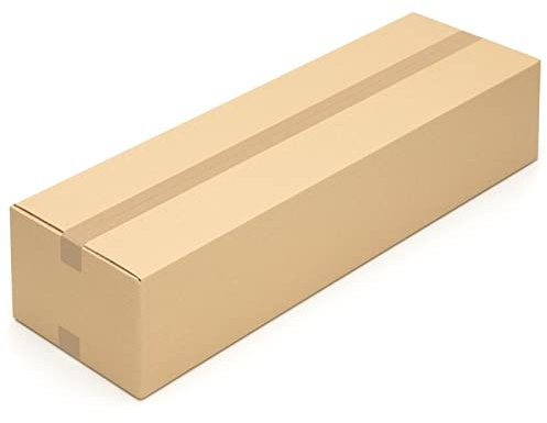 KK Verpackungen Versandkartons 1000 x 300 x 200 mm Braun 2-wellig (Außenmaß 1014 x 314 x 222 mm) | 5 Stück, Faltkartons Kartons geeignet für Versand als DHL Paket DPD Hermes GLS Paketklasse XL (KK203)