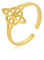 Hexenknoten-Ring für Frauen, Edelstahl, geometrischer Stil, elegant, schick, irisch, keltischer Knoten, verstellbarer Ring, Hexerei, Amulett, Schmuck, Edelstahl, Ohne Edelstein.