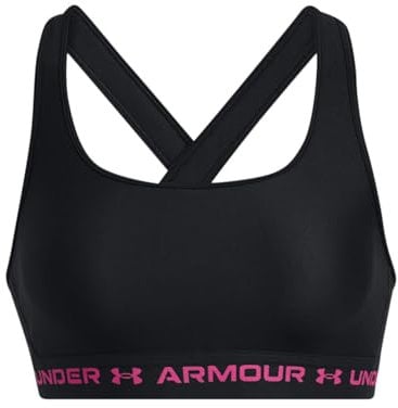 Under Armour Mädchen G Crossback Mid Solid, bequemer Sport BH für ideale Unterstützung, funktionaler BH für Mädchen