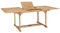 Keketa Ausziehtisch Gartentisch Ausziehbarer Balkontisch Mit Schirmloch Gartentisch Ausziehtisch Holztisch Tisch Esstisch für Garten Terrasse Balkon 150-200 x100x75 cm Massivholz Teak