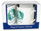 Pisces Mug & Coaster Gift Set - Zodiacs Star Sign Bone China Mug and Cork Coaster Set - Tea/Coffee Present