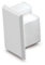 25mm x 40mm PVC White Electrical Cable Cover Mini Trunking Conduit Wire Tidy Self Adhesive + Bends (1 x 25mm x 40mm End Cap Only)