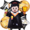 Kawailay 5 Stück Abschluss Luftballon Männer Abschluss Party Folienballon Prüfung Bestanden Deko Ballons Bachelor Luftballons für Uni Party Abi Feier - Stil 2