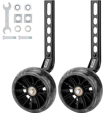 FORTOP Fahrrad-Stabilisator-Trainingsräder, 1 Paar, robust, hinten mit Stabilisatoren, montiertes Kit für Singlespeed-Fahrräder mit 30,5 cm, 30,5 cm, 40,6 cm, 45,7 cm, 50,8 cm (12 - 50,8 cm)