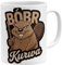 OM3® witzige Kaffee-Tasse mit Spruch - Bobr Kurwa - viral Meme - Beaver - Biber - Bober II - Keramik Becher - 325ml - Beidseitig Bedruckt - Weiss
