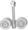 DOITOOL Roue De Rail Acier Pour Chariot Suspendu Pour Porte Coulissante Remplacement De Galet Endommagé