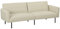 HOMCOM 3-Sitzer-Couch Schlafsofa Clic-Clac-Sofa mit Verstellbarer Rückenlehne und Seitentaschen, modernes Sofa aus getuftetem Stoff für Wohnzimmer, Gästezimmer, 200 x 77 x 72 cm, beige