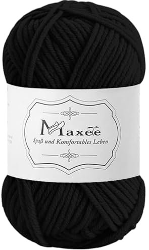 Maxee 50g Handstrickgarn Multicolor, Acryl Garn zum Stricken, Weicher Wolle zum Häkeln und Kunsthandwerk, Hand Knitting Garn zum Häkeln, Schals für Strickanfänger, Erfahrene Stricker