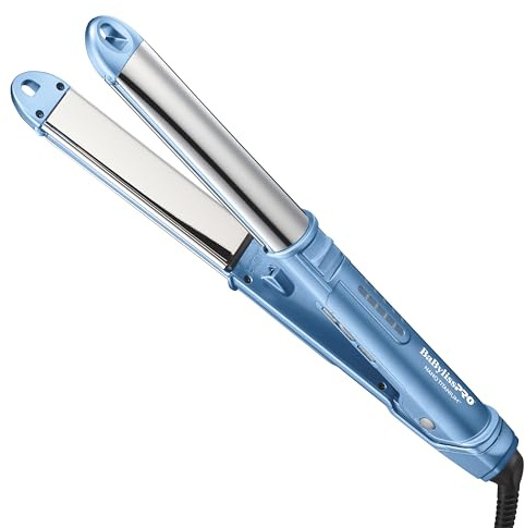 BaBylissPRO 1 Ultra-Sleek Stainless Steel Styling Iron, Hair Straightener, Waver and Curling Tool in one