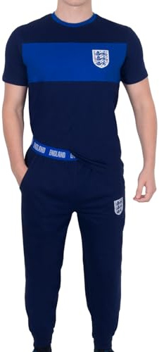 England Men's Pyjamas - Official Football for Adults Premium Loungewear Set