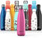 Proworks Edelstahl Trinkflasche | 24 Std. Kalt und 12 Std. Heiß - Premium Vakuum Wasserflasche - Perfekte Isolierflasche für Sport, Laufen, Fahrrad, Yoga, Wandern und Camping - 1 Liter - Rosa