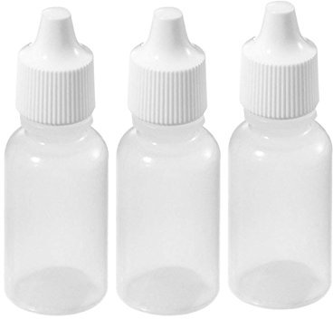 50 Stück 20 ml leere Kunststoff-Tropfflaschen mit Schraubverschluss für flüssige ätherische Öle