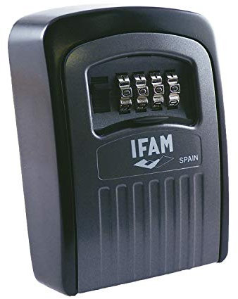 IFAM| Guardallaves de Pared G1| Ideal para viviendas| para Cualquier Elemento de Seguridad| Clave de 4 dígitos|10.000 Combinaciones posibles
