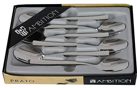 Kaffeelöffel TeelöffelBesteckset 6-teilig für 6 Personen Edelstahl Besteck