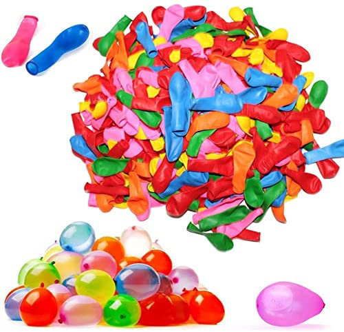 1000 Wasserbomben Wasserballons Schneller Wasserfüllballon Wasser-Bomben Schnellfüller, Bunt Gemischt Wasserballons, Wasser-ballons Luft-ballon Mehrfarbig, für Geburtstagsfeier Strand Party