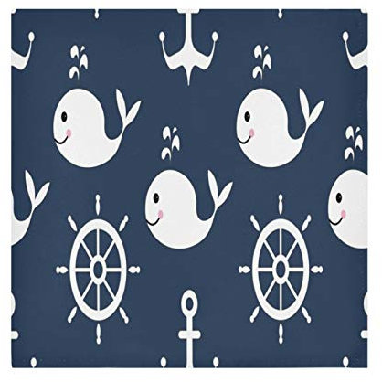 MNSRUU Stoffservietten, maritime Stimmung, Abendessen, Tischservietten für Zuhause, Küche, Urlaub, Weihnachten, Party, Dekoration, 6 Stück, 50,8 x 50,8 cm