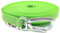 Twinkys Dog Style Schleppleine gummiert mit Sicherheitskarabiner 20 mm breit für Hunde bis 50 kg - MIT Handschlaufe 40 Meter Neon Grün Made in Germany