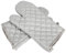 Jjoer Topflappen KüChenhandschuhe Wärme Beständig Handschuhe BBQ Handschuhe Hitze Beständig Lustige Backofen Handschuhe Doppel Ofen Handschuh Silver,31