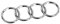 Audi 8D58537422ZZ Ringe Heckklappe Emblem Logo, Chrom, nur für Limousine