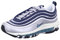 Nike Men's Air Max 97 Sneaker, Metallic Silver Chlorine Blue, 6 UK