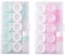 10 Pairs Contact Lens Case Plastic Eye Len Organizer Box with Carrying Travel Holder, Portable Clear Soak Storage Container with Tweezer Stick Remover Tool Solution Bottle(GreenWhite&PinkWhite)