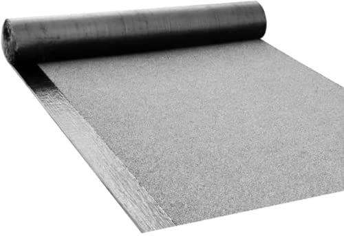 DSTOCK60 - Dachpappe auf Rolle, 5 m – Fiberglas für Dachpappe – Grau Anthrazit – Garten, Schuppen