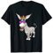 Âne portant des lunettes de soleil et un drapeau anglais T-Shirt