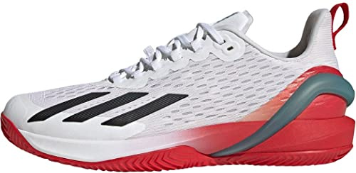 adidas Adizero Cybersonic M Clay, Zapatillas Deportivas Hombre, FTWR White Core Black Preloved Blue, 45 1/3 EU