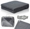 Jopassy 2,5 x 4 m, Alfombra para toldo, para Camping, Exteriores, con 12 Agujeros, 13 piquetas y Bolsa de Transporte, protección de HDPE, Transpirable, Alfombra de Camping, Color Gris y Azul