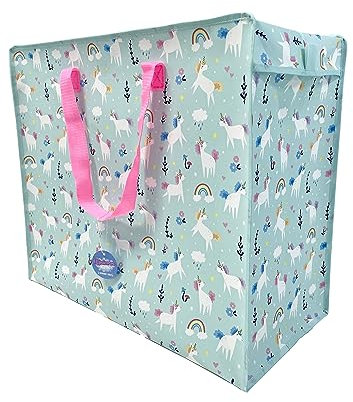 Puckator Unicorn Magic Zip Up Laundry Storage Bags - Washing Basket - Large Storage Bags - Laundry Basket - Room Accessories For Men - Laundry Storage - Big Bags - Clothes Bin - Laundry Bins