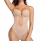 Joyshaper Femme Body Dos Nu Invisible Push Up Body Sculptant Sans Couture Body Shaper String Sous-Vêtement Avec Bandoulière Transparente Pour Fête Mariage, Beige, M