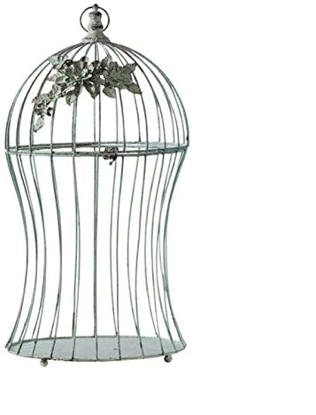 SUNESA Deko Kerzenständer Vintage Kerzenhalter aus altem Eisen, ausgehöhlt, romantisch geschnitzter Kerzenhalter, Vogelkäfig-Dekoration Kerzenleuchter (Color : B)