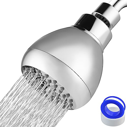 High Pressure Shower Head - NUODAN Powerful Bathroom Pressure Boosting Showerhead - Perfect Universal Replacement for Bathroom Shower Heads (Chrome)