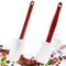 High Heat Resistant Silicone Scraper Spoon Commercial Spatula for Cooking, Rubber Spatula Set (Spoon + Spatula 14)