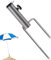 Sonnenschirmständer mit Erdspieß, Rasendorn für Sonnenschirm, Sonnenschirmhalterung für Ständer Boden Gartenschirm Angelschirm Sonnenschirm für Stockdurchmesser von 22-35 mm (A)
