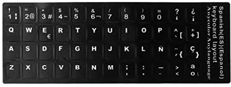 Pegatinas para teclado en varios idiomas, ruso, español, japonés, alemán, árabe, coreano, italiano, impermeable, pegatina coreana