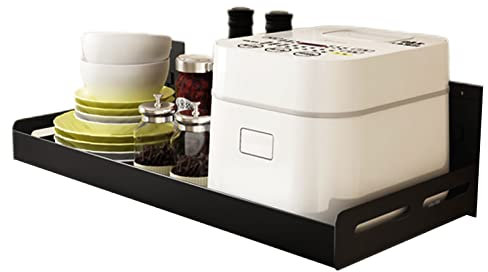 Estante Negro para Microondas Montado En La Pared, Soporte para Microondas, Soporte para Rejilla para Horno, Rejilla para Tarros De Especias, Soporte para Horno, De Varios Tamaños,