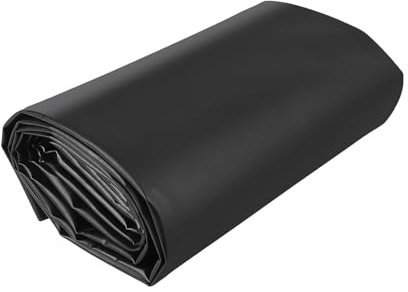 SOYDAN Teichfolie, 20 Mil Dicke (0,5 Mm), Leicht zu Schneidendes Biegsames HDPE-Material, Fischteichfolie für Teiche im Freien, Fische Oder Koi, Wasserfall, Schwarz(4.50x6.0m(15x20FT))