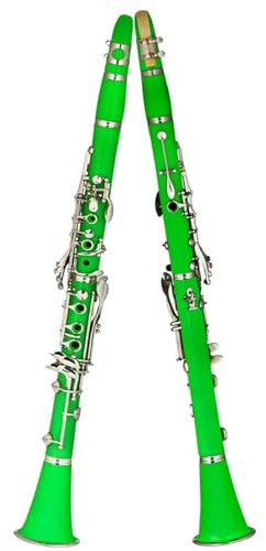 Anfänger Klarinette Grüne B-Klarinette B-Klarinette Für Anfänger Erwachsene Langlebiges 17-Tasten-Klarinetteninstrument Mit Sattem Klang(A)
