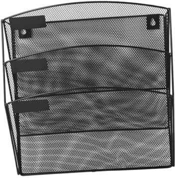 Lurrose Wandmontierter Aktenordnerhalter Mehrstufiger Hängeordner-organizer Platzsparender Papierhalter Zum Einrichten Eines -akten-organizers