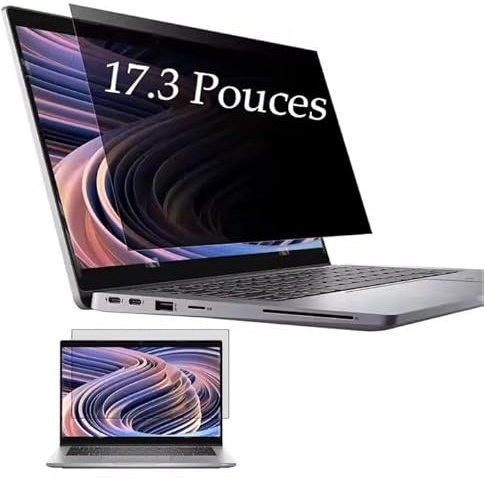 Antiguo Filtro Privacidad 17.3 Pulgadas Aspecto 16:9 Para Pantalla Ordenador Portátil, Compatible con HP/Dell/Acer/Lenovo/Thinkpad/ASUS/Sony, Protector de Pantalla Anti-Luz Azul Premium