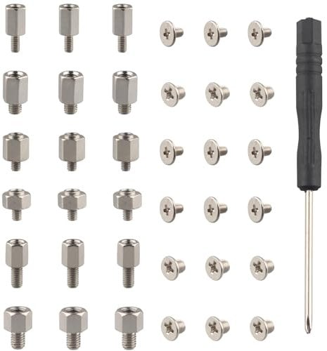 ZDE 36PCS M.2 SSD Screws Kit NVMe M.2 SSD Mounting Screws Computer Motherboard Screws Components Compatible with Asus MSI Gigabyte ASRock Motherboard and Raspberry Pi