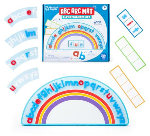 Learning Resources ABC Arc Mat AlphaMagnets Set, Alphabet Lernspielzeug ab 3 Jahren, Montessori Phonetik Set