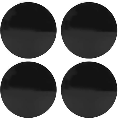 Culnflun Car Wheel Center Hub Caps, 56 mm 4pcs schwarz robust