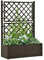 Xichuzi Garten-Hochbeet mit Spalier und Selbstbewässerungssystem Mokka, Palettenrahmen, Hochteich, Gemüsebeet, Kräuterregal Balkon, Blumenbeet, Kräuterspirale, Tomatenbeet, Pflanzhochbeet - 313968